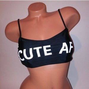 Black Bandeau, Bikini Top, Crop top